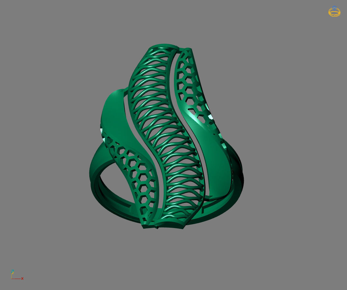Women Plain Ring Ready STL Models Womens Ring 3d models 3D print model_3
