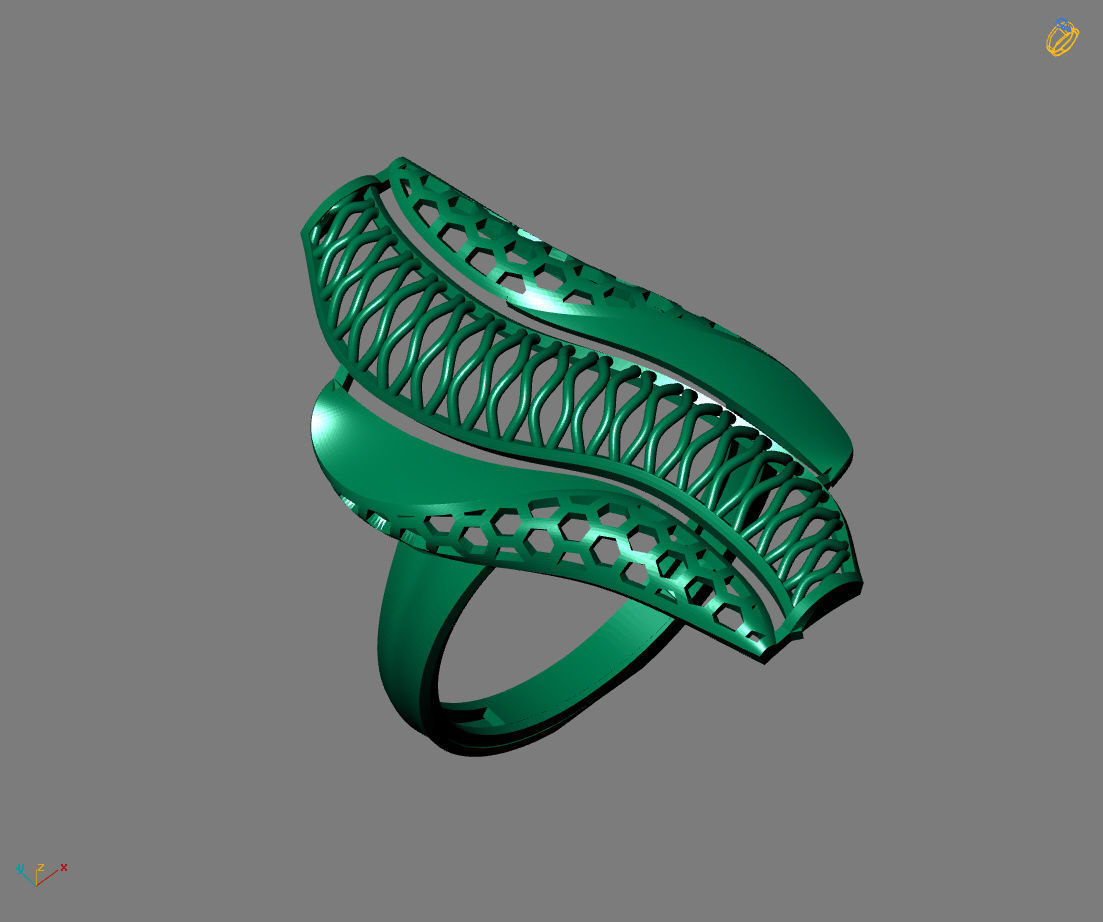 Women Plain Ring Ready STL Models Womens Ring 3d models 3D print model_2