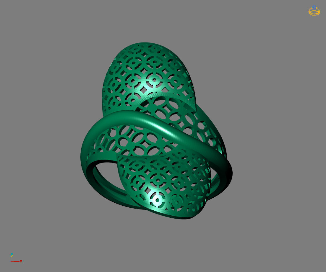 Women Plain Ring Ready STL Models Womens Ring 3d models 3D print model_3
