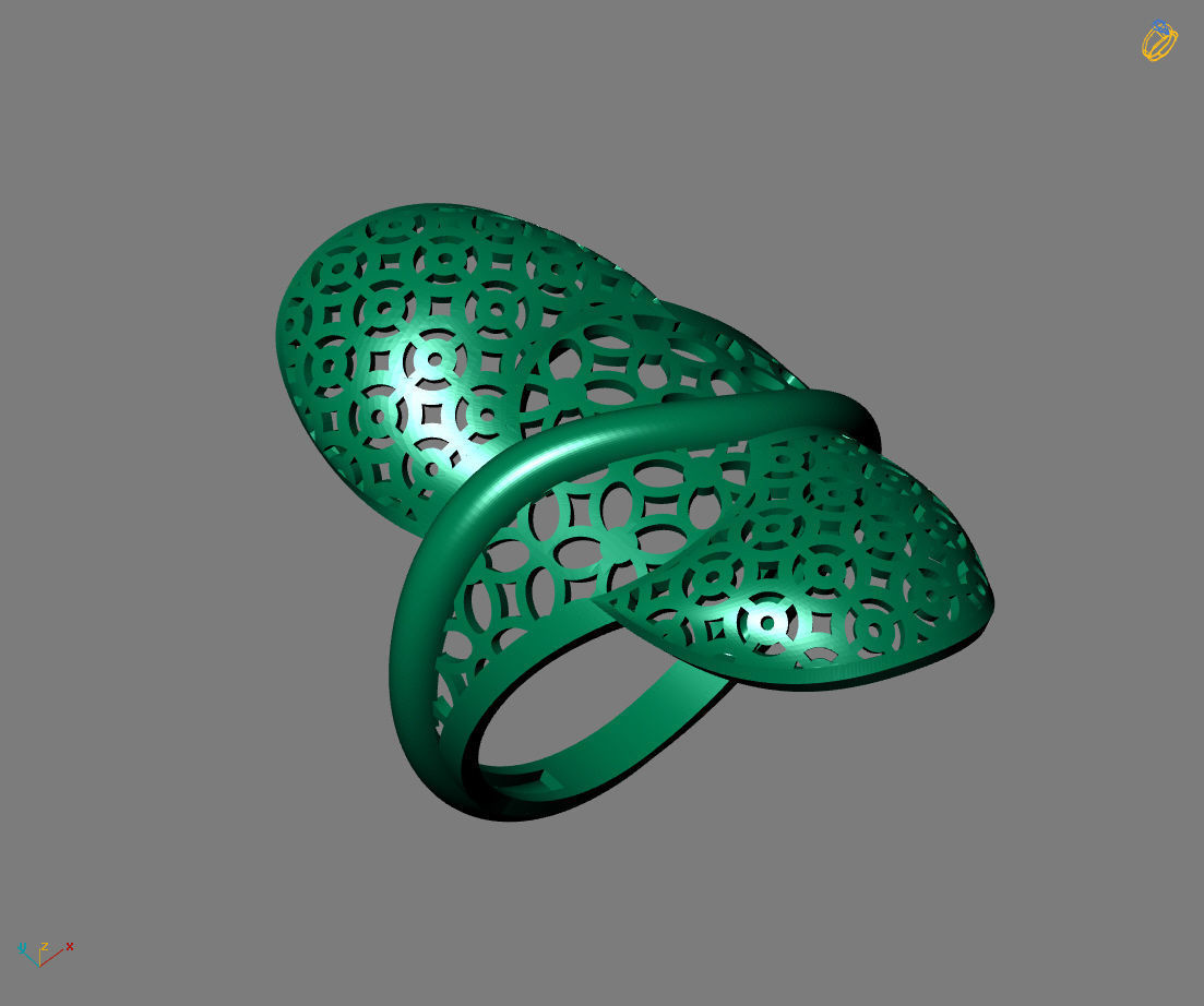 Women Plain Ring Ready STL Models Womens Ring 3d models 3D print model_2
