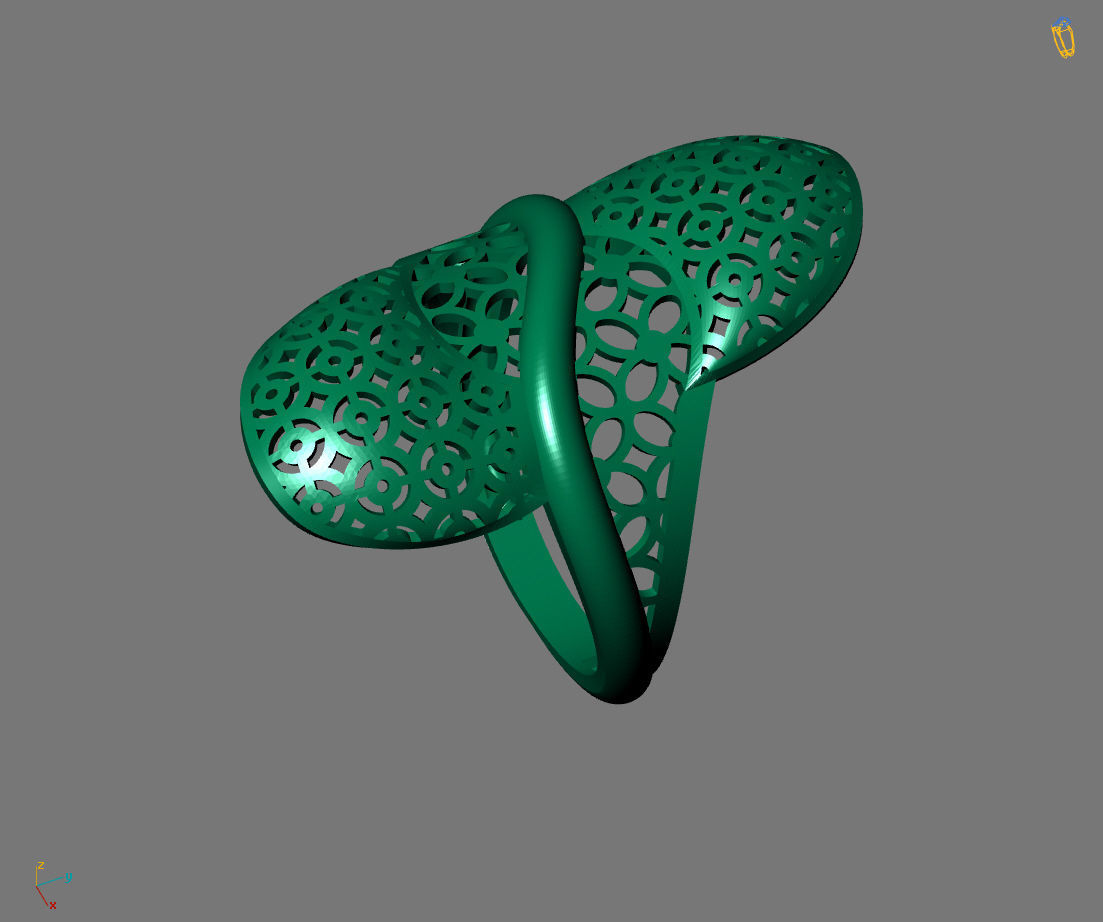 Women Plain Ring Ready STL Models Womens Ring 3d models 3D print model_4