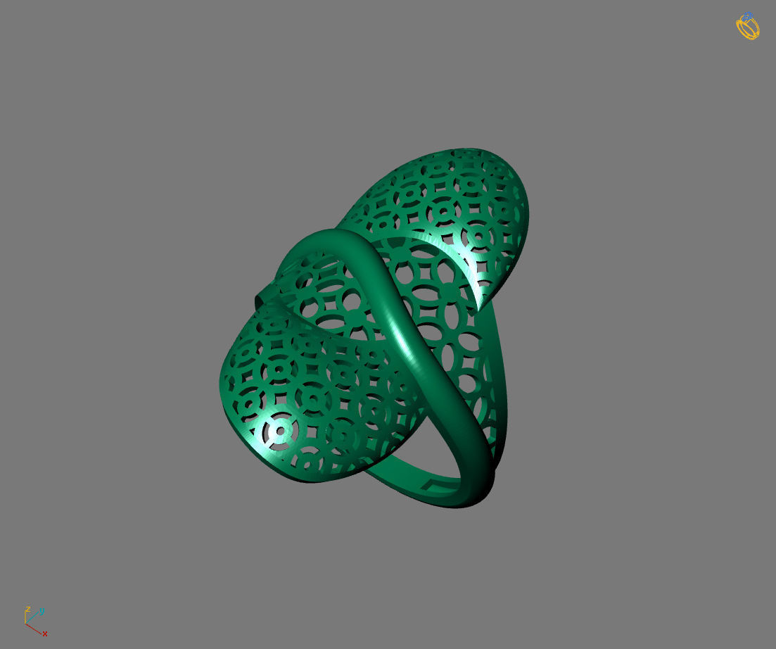 Women Plain Ring Ready STL Models Womens Ring 3d models 3D print model_1
