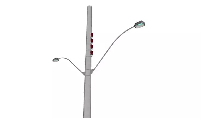 Concrete Lamp Post - Light Pole - Light Post - Street Light 54
