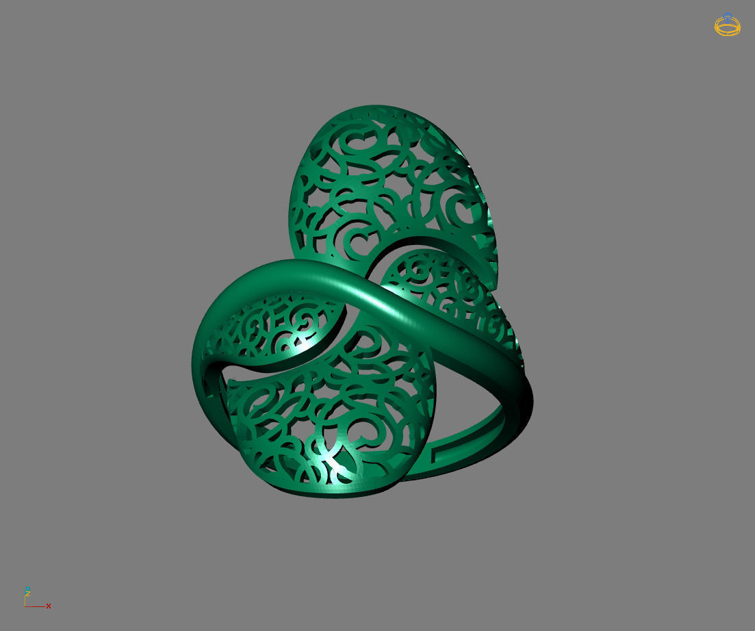 Women Plain Ring Ready STL Models Womens Ring 3d models 3D print model_3