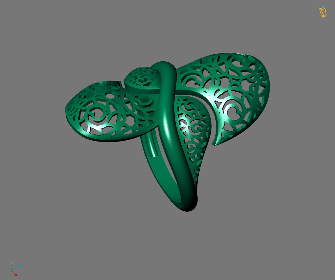 Women Plain Ring Ready STL Models Womens Ring 3d models 3D print model_4