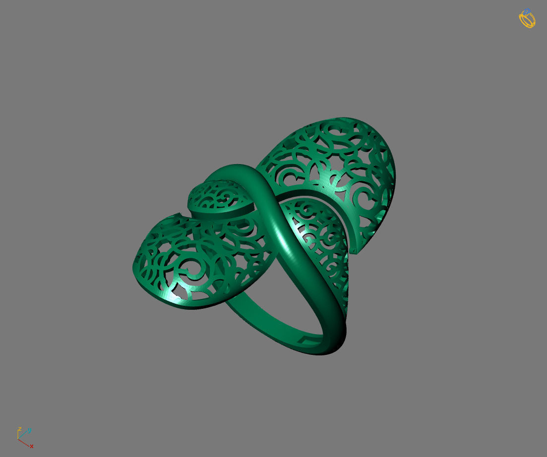 Women Plain Ring Ready STL Models Womens Ring 3d models 3D print model_1