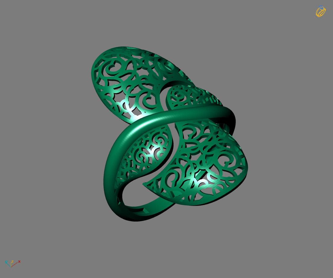 Women Plain Ring Ready STL Models Womens Ring 3d models 3D print model_2