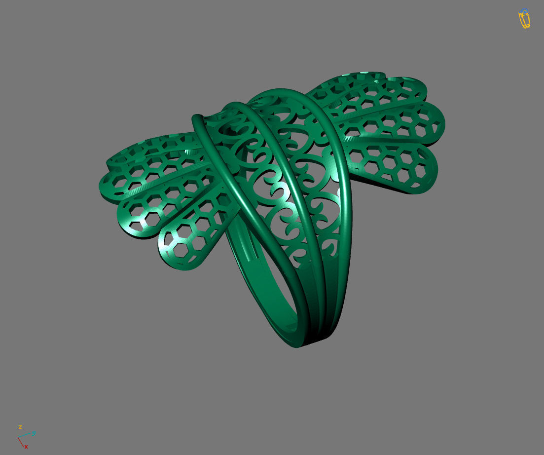 Women Plain Ring Ready STL Models Womens Ring 3d models 3D print model_4