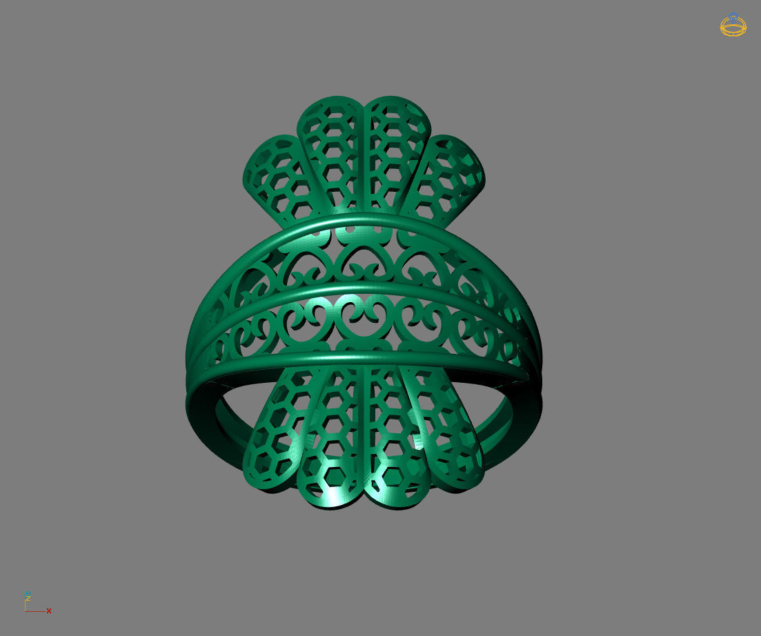 Women Plain Ring Ready STL Models Womens Ring 3d models 3D print model_3