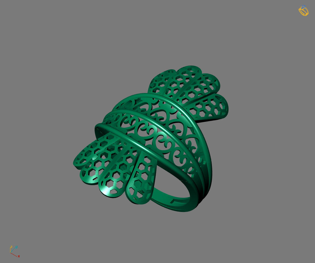 Women Plain Ring Ready STL Models Womens Ring 3d models 3D print model_1