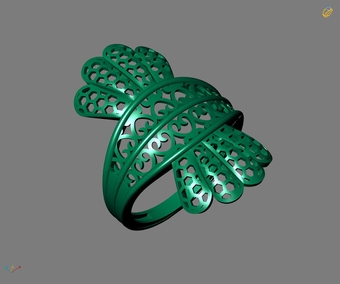 Women Plain Ring Ready STL Models Womens Ring 3d models 3D print model_2
