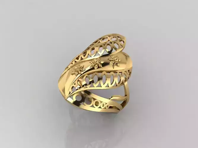 Women Plain Ring Ready STL Models Womens Ring 3d models