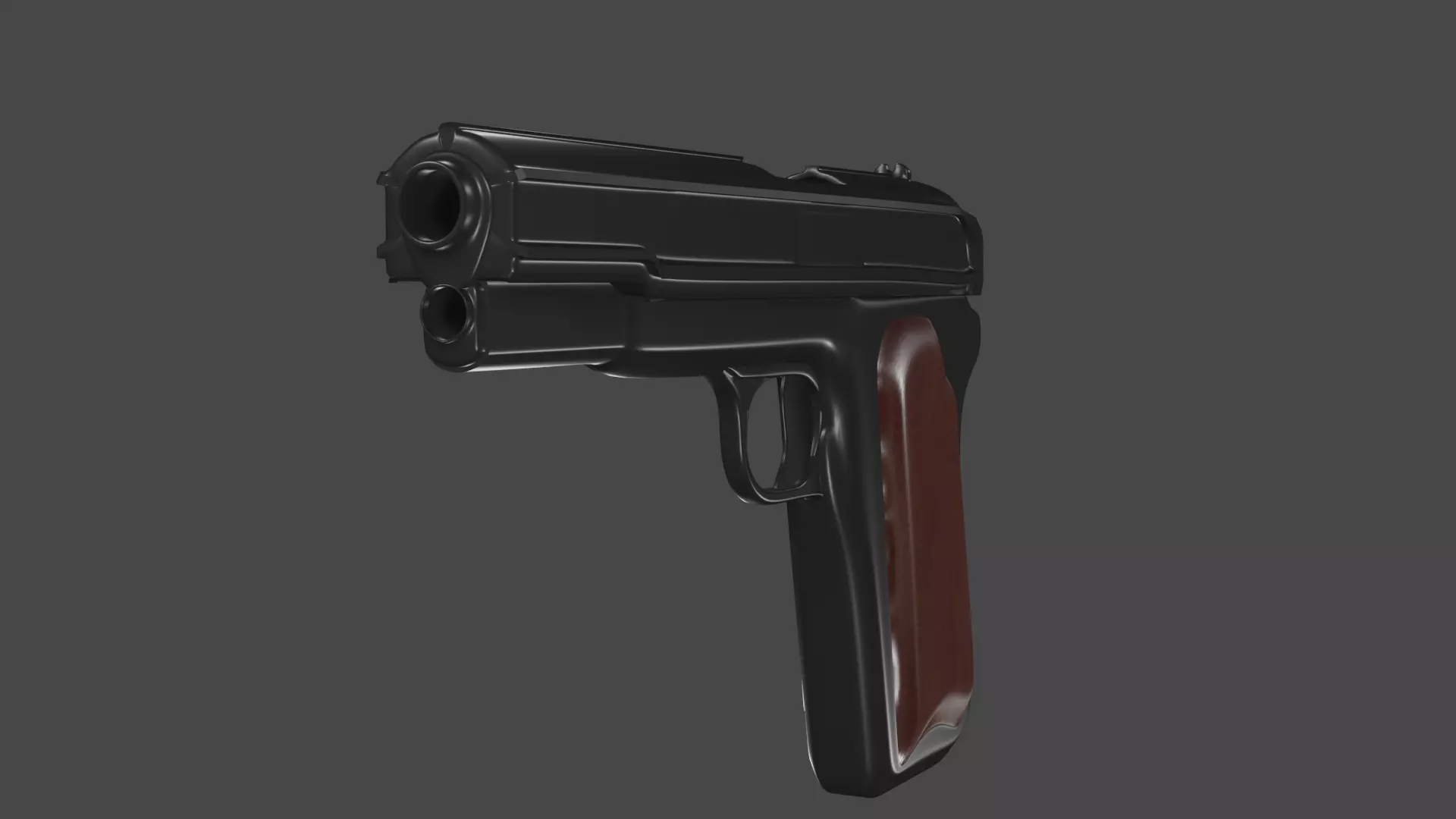 Pistol-1 pistol Free low-poly 3D model