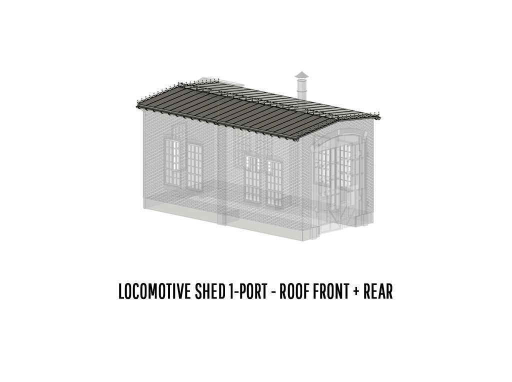 BUILD-0007 Locomotive Shed 1-port German style H0-scale 3D print model_11