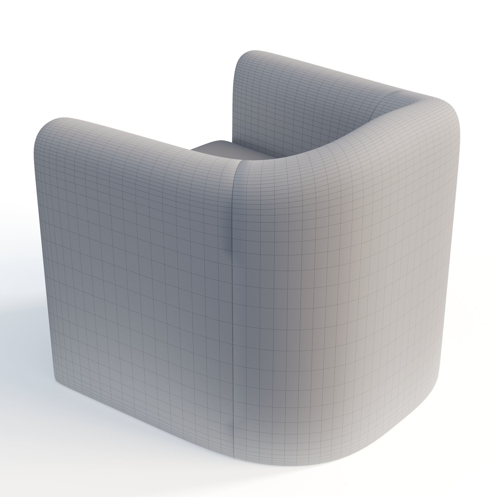Pollman Upholstered Barrel Chair 3D model_7