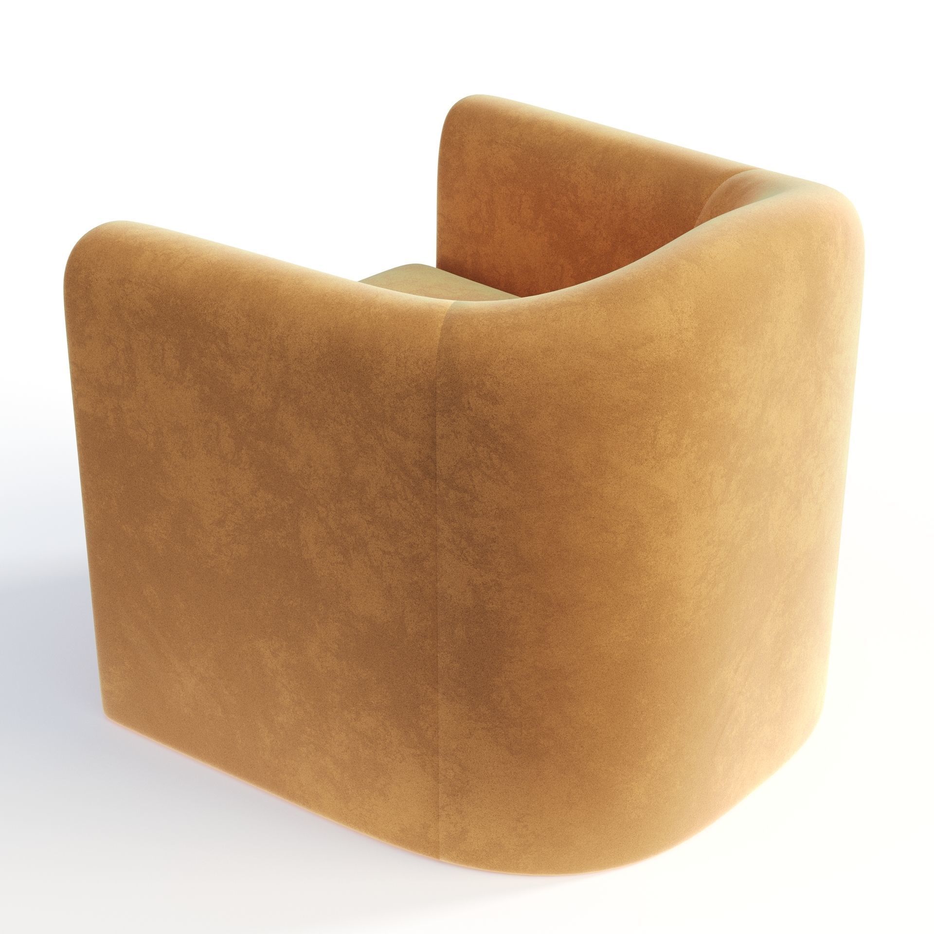 Pollman Upholstered Barrel Chair 3D model_4