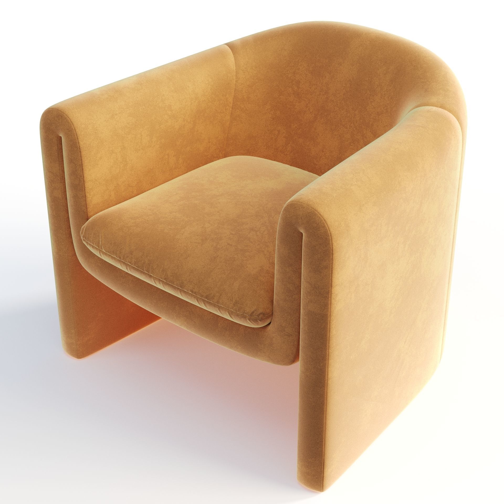 Pollman Upholstered Barrel Chair 3D model_5