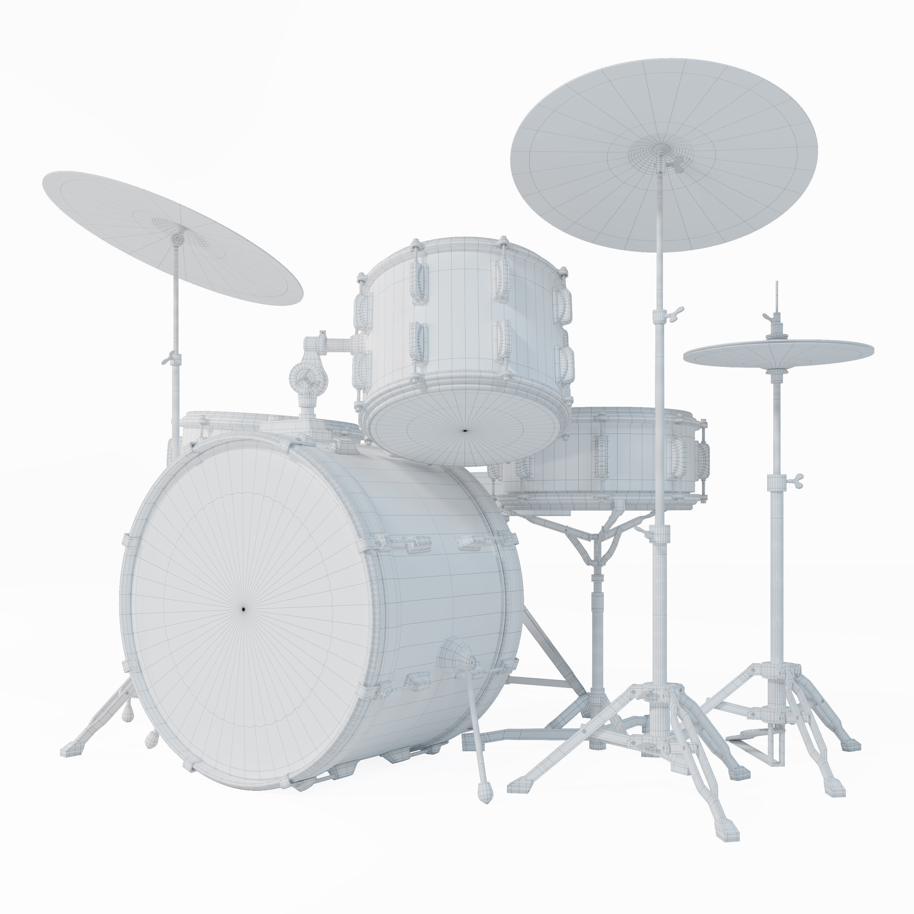 Drum kit Roland 3D model_6