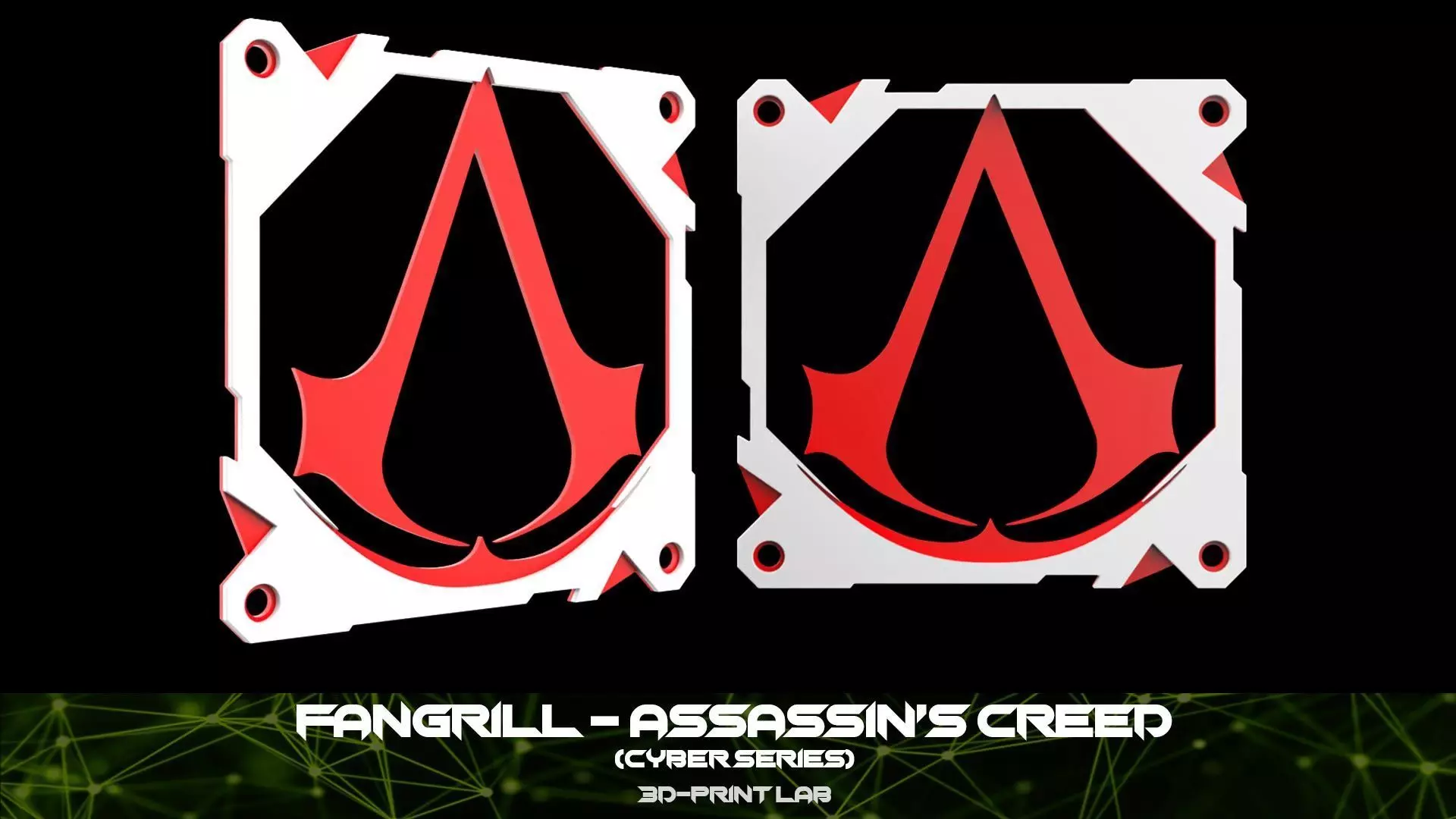 Fan Grill - Cyber series - Assassin Creed 3D print model