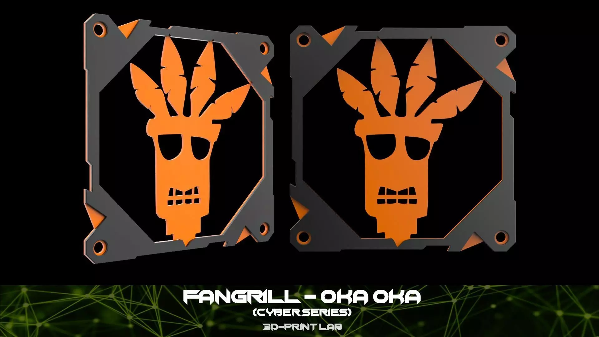Fan Grill - Cyber series - OKA OKA 3D print model