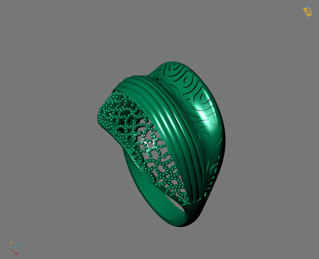 Women Plain Ring Ready STL Models Womens Ring 3d models 3D print model_4