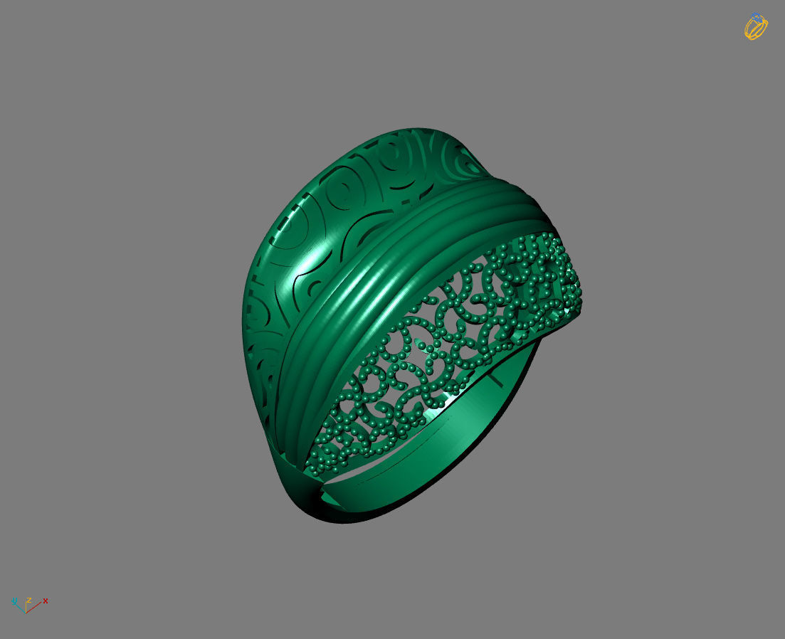 Women Plain Ring Ready STL Models Womens Ring 3d models 3D print model_2