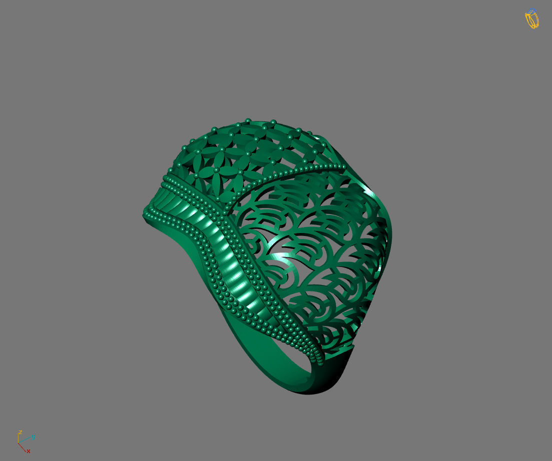Women Plain Ring Ready STL Models Womens Ring 3d models 3D print model_4