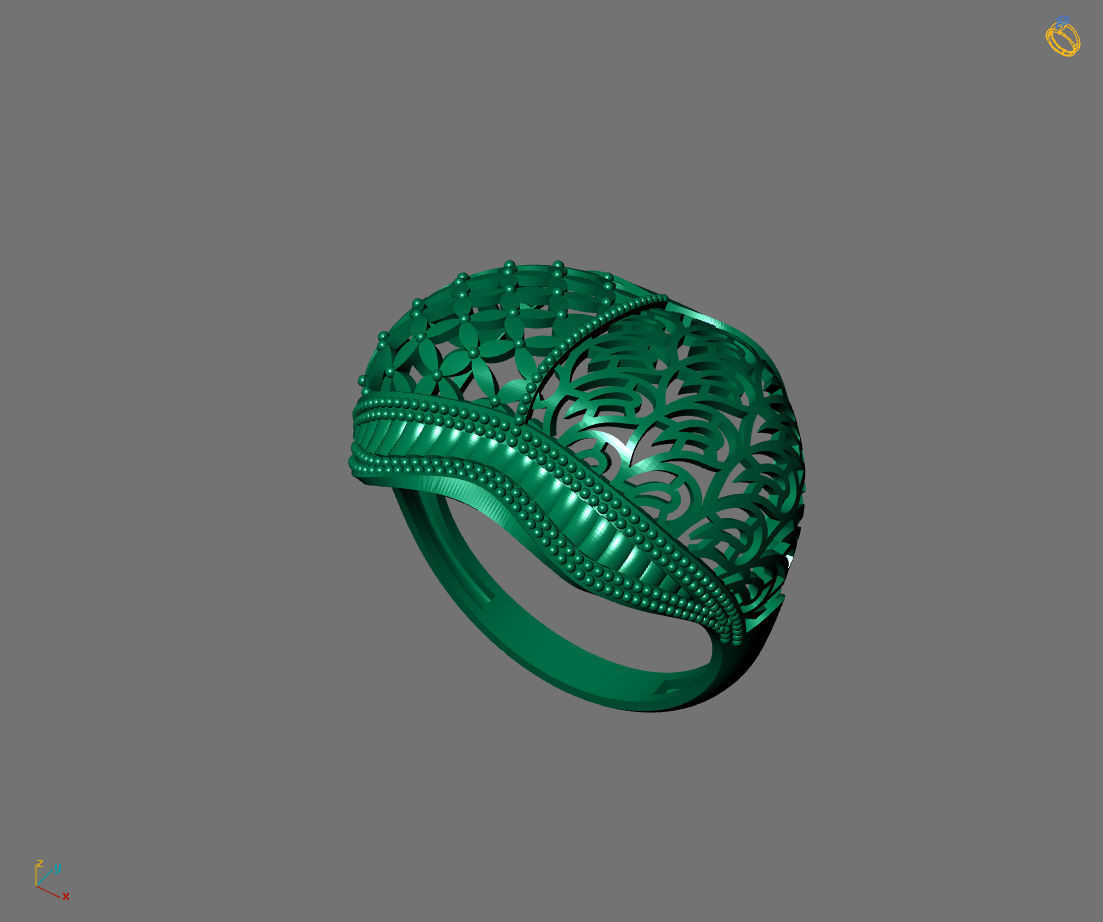 Women Plain Ring Ready STL Models Womens Ring 3d models 3D print model_1