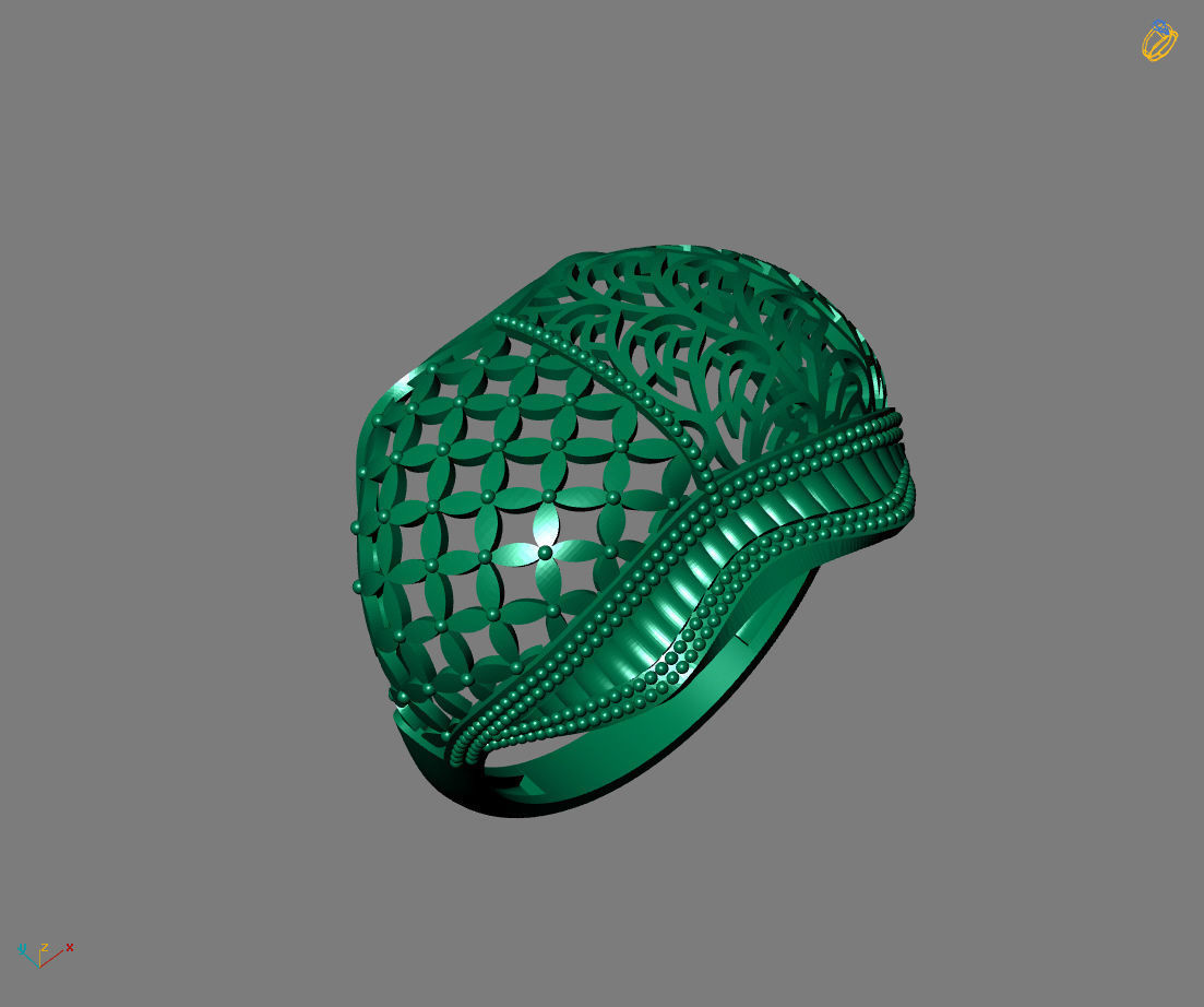 Women Plain Ring Ready STL Models Womens Ring 3d models 3D print model_2
