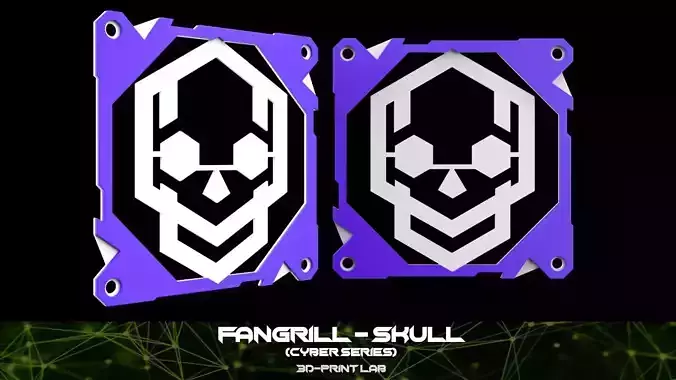 Fan Grill - Cyber series - Skull