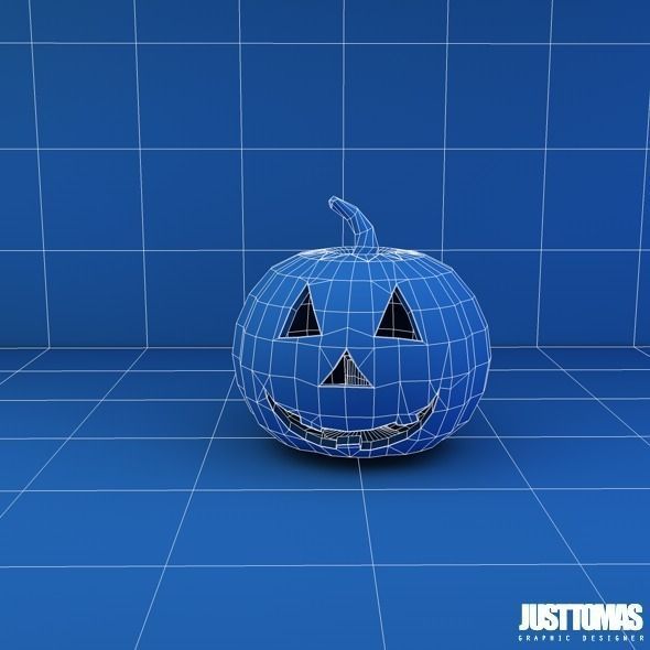 Halloween old house with porch 3D model_12