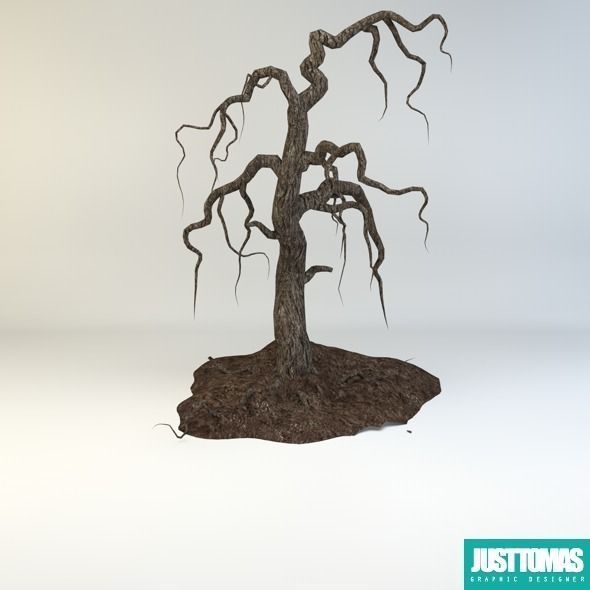 Halloween old house with porch 3D model_13