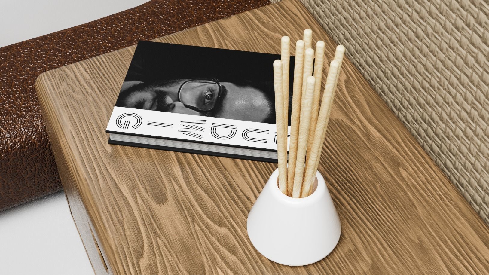 Modern Bed Free 3D model_4