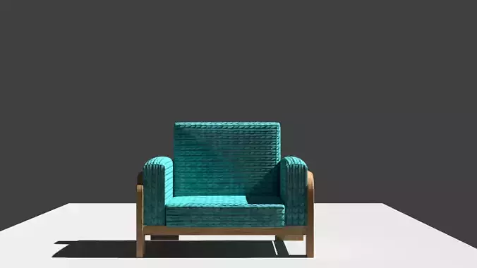 Single Seat Armchair 3D model