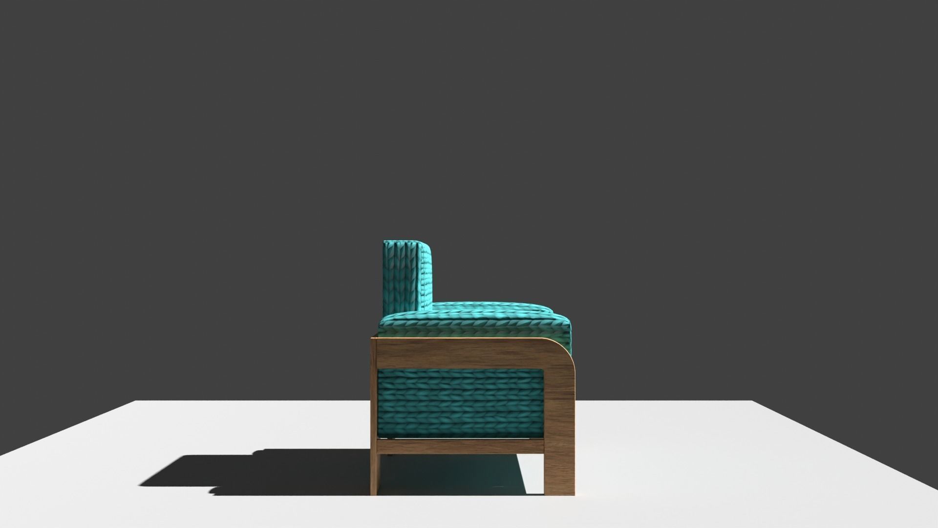 Single Seat Armchair 3D model_1