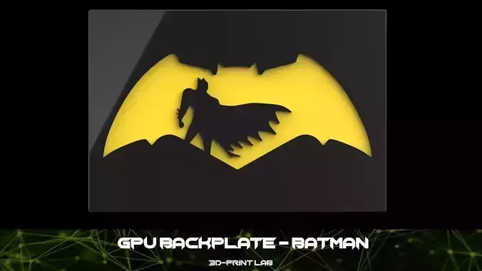 GPU Backplate - Batman 3D print model