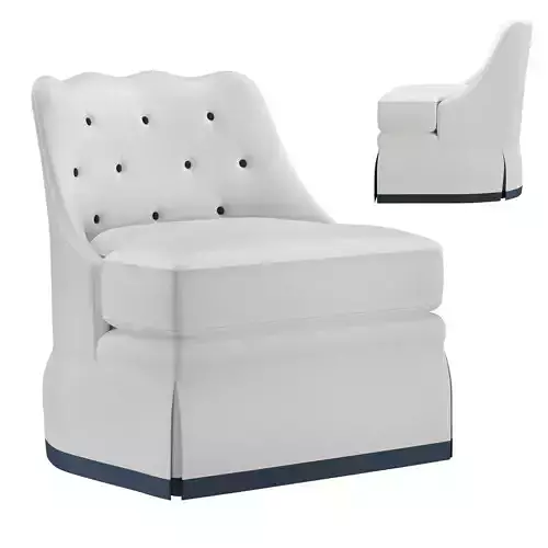 BRENTWOOD CHAIR WITH SKIRT 3D model