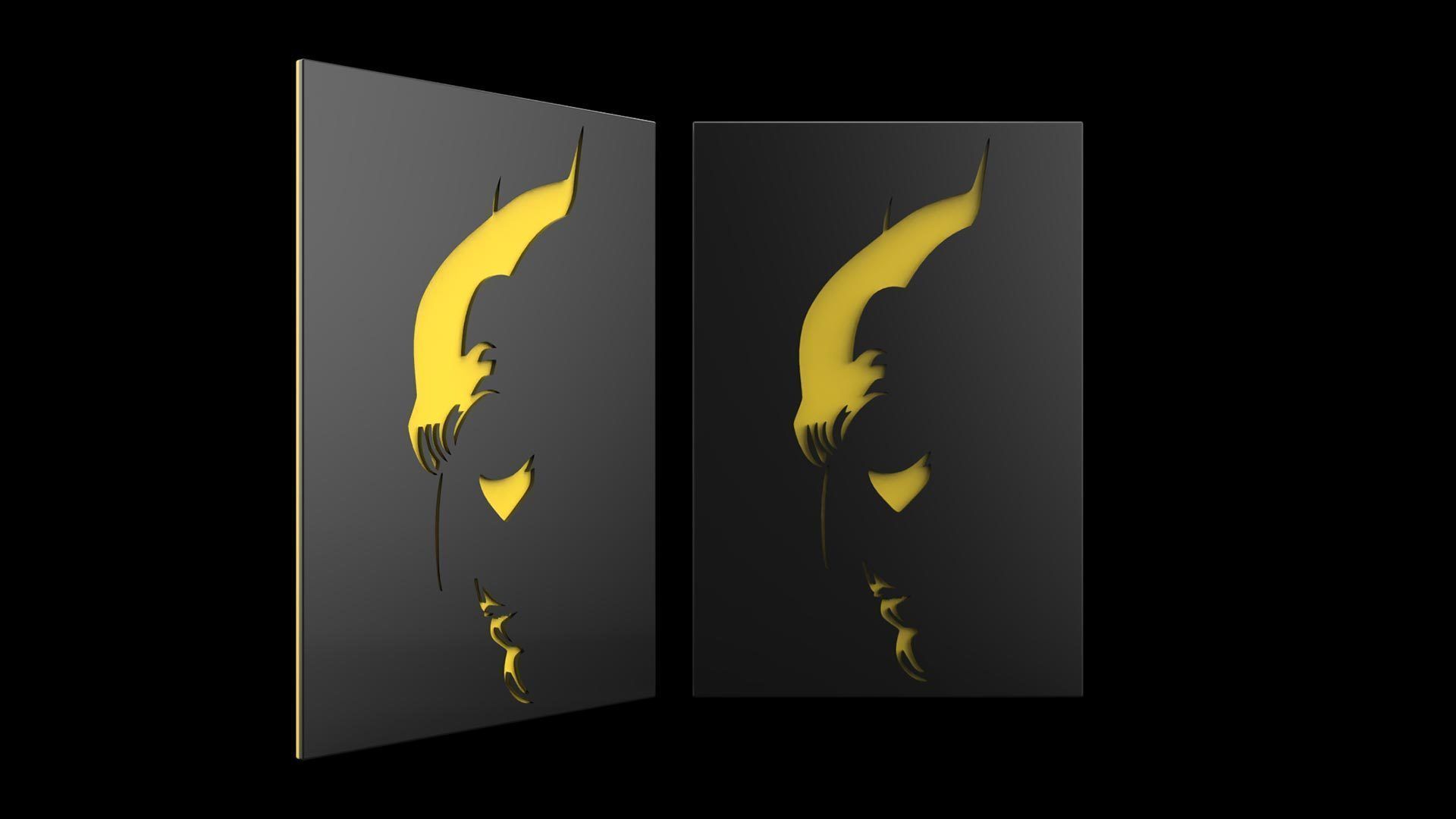 GPU Backplate - Batman 2 3D print model_1