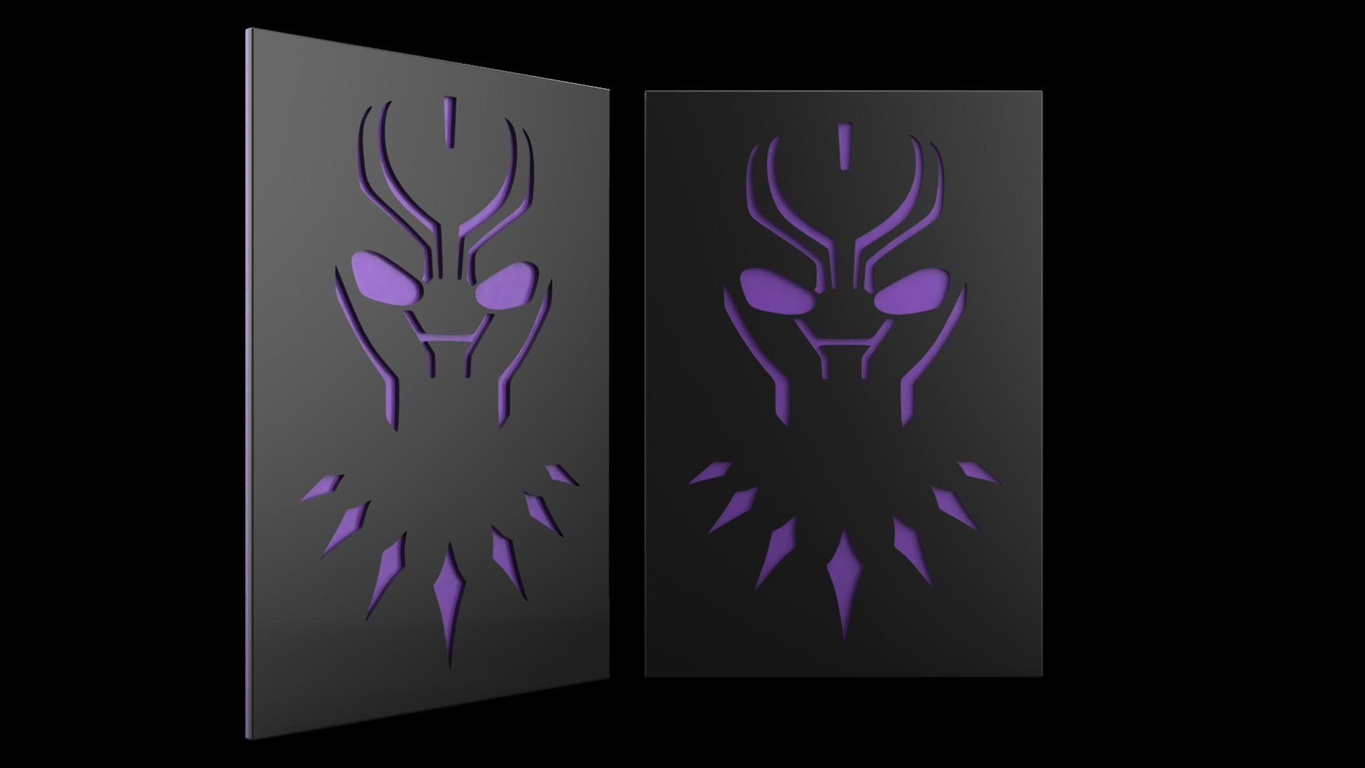 GPU Backplate - Black Panter 3D print model_1