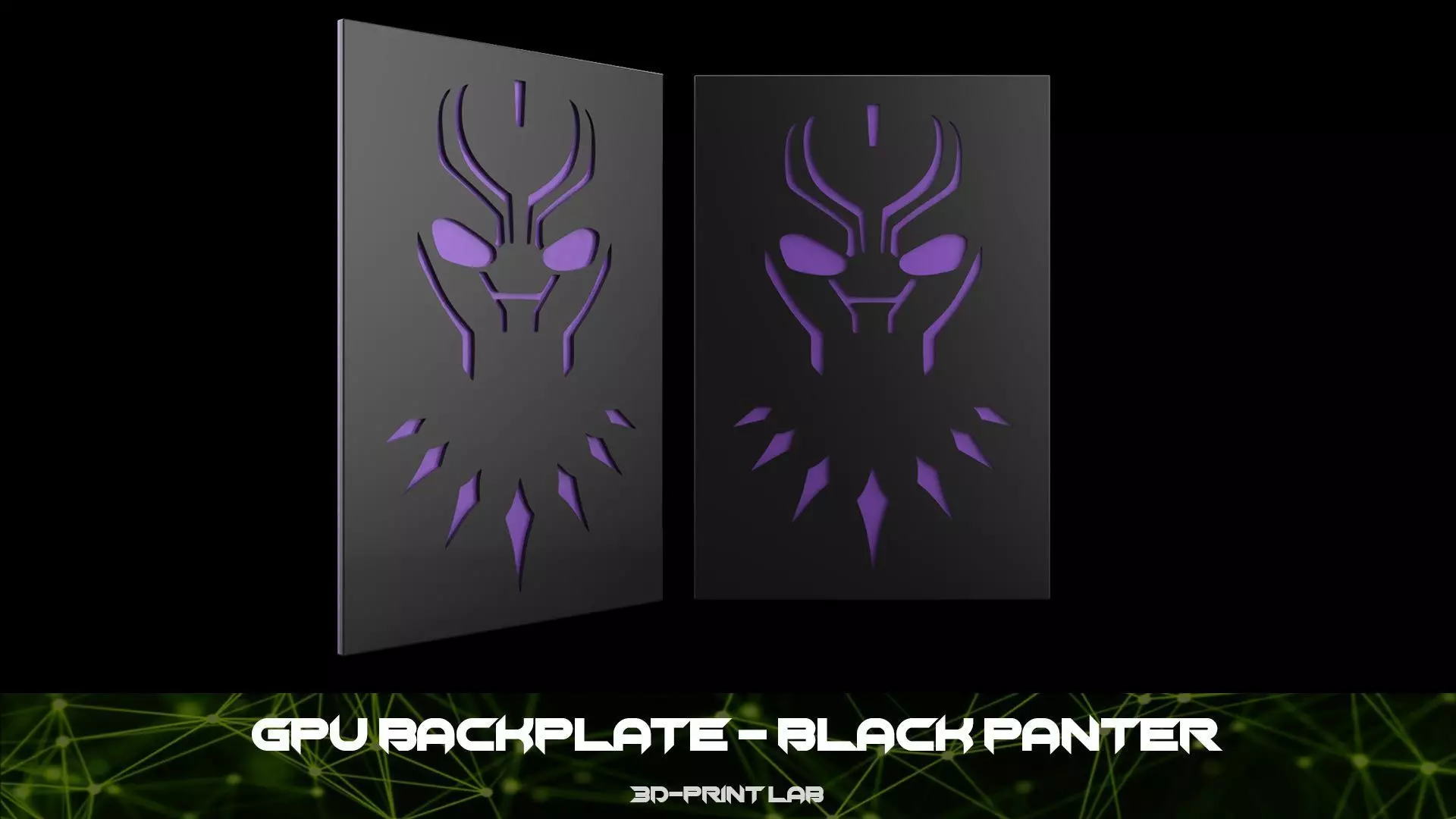 GPU Backplate - Black Panter 3D print model_0