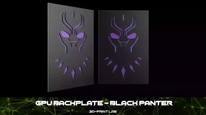 GPU Backplate - Black Panter 3D print model