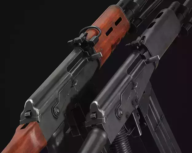 Valmet M78 Low-poly 3D model