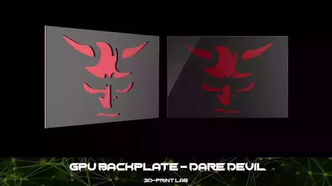 GPU Backplate - Daredevil 3D print model