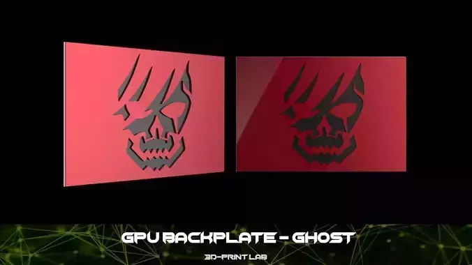 GPU Backplate - Ghost 3D print model