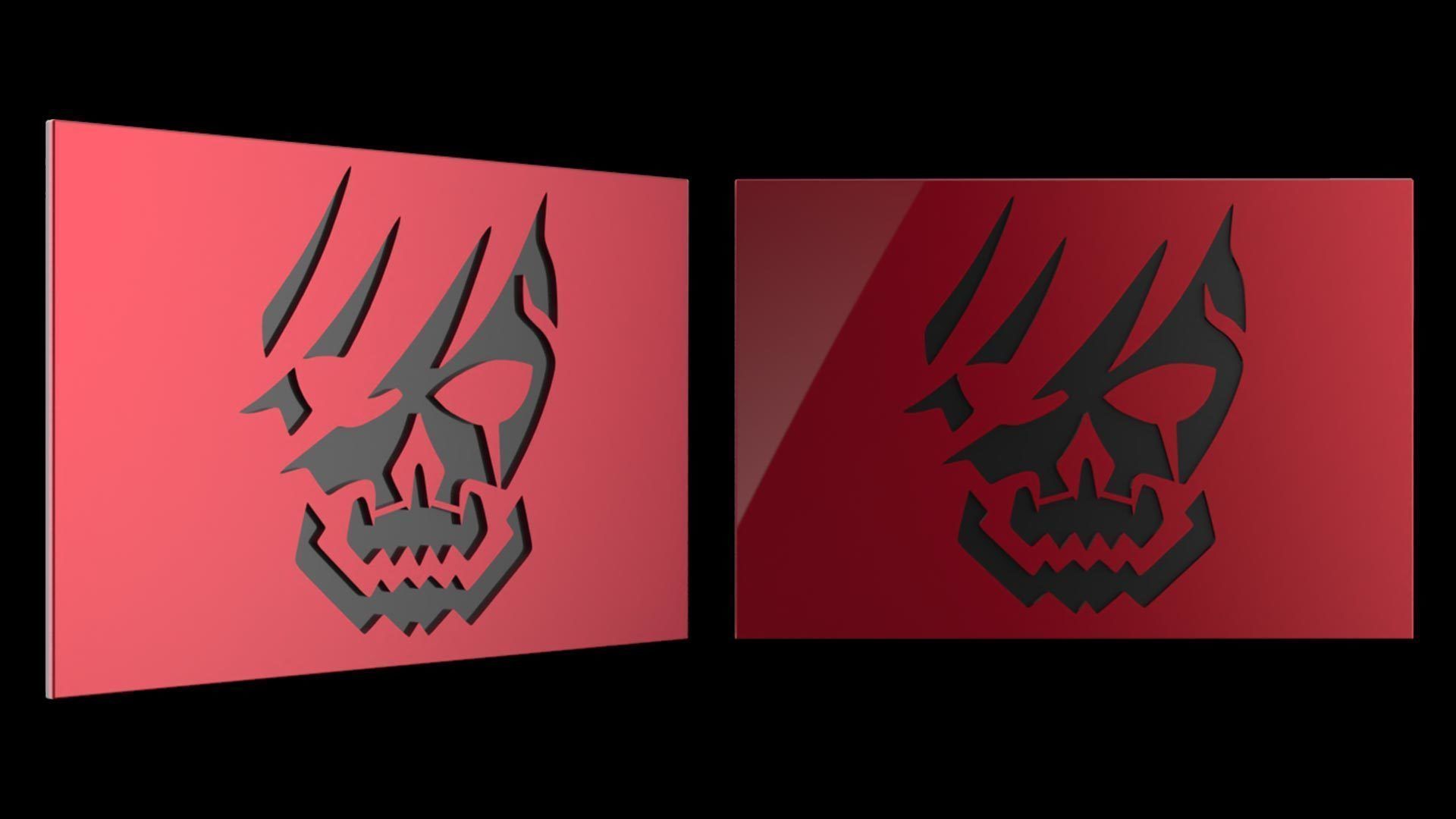 GPU Backplate - Ghost 3D print model_1