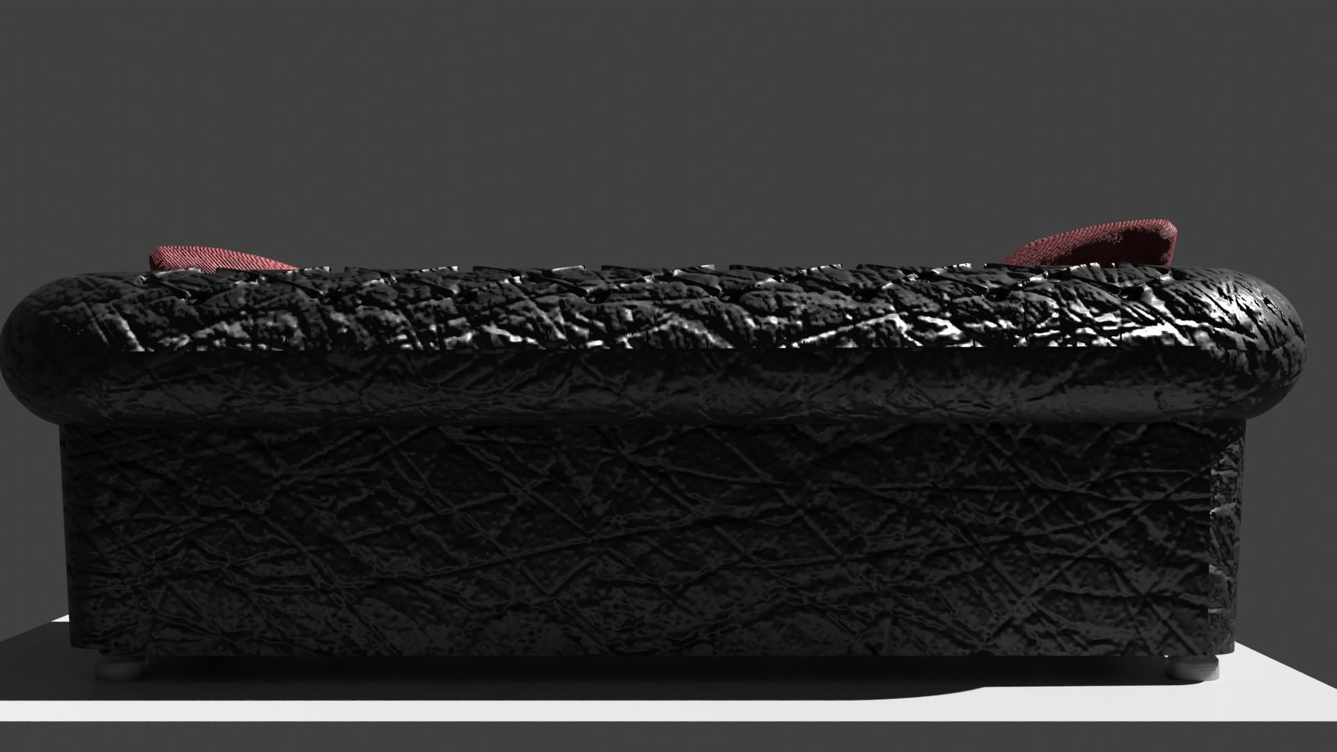 Triple Seat Chair 3D model_2