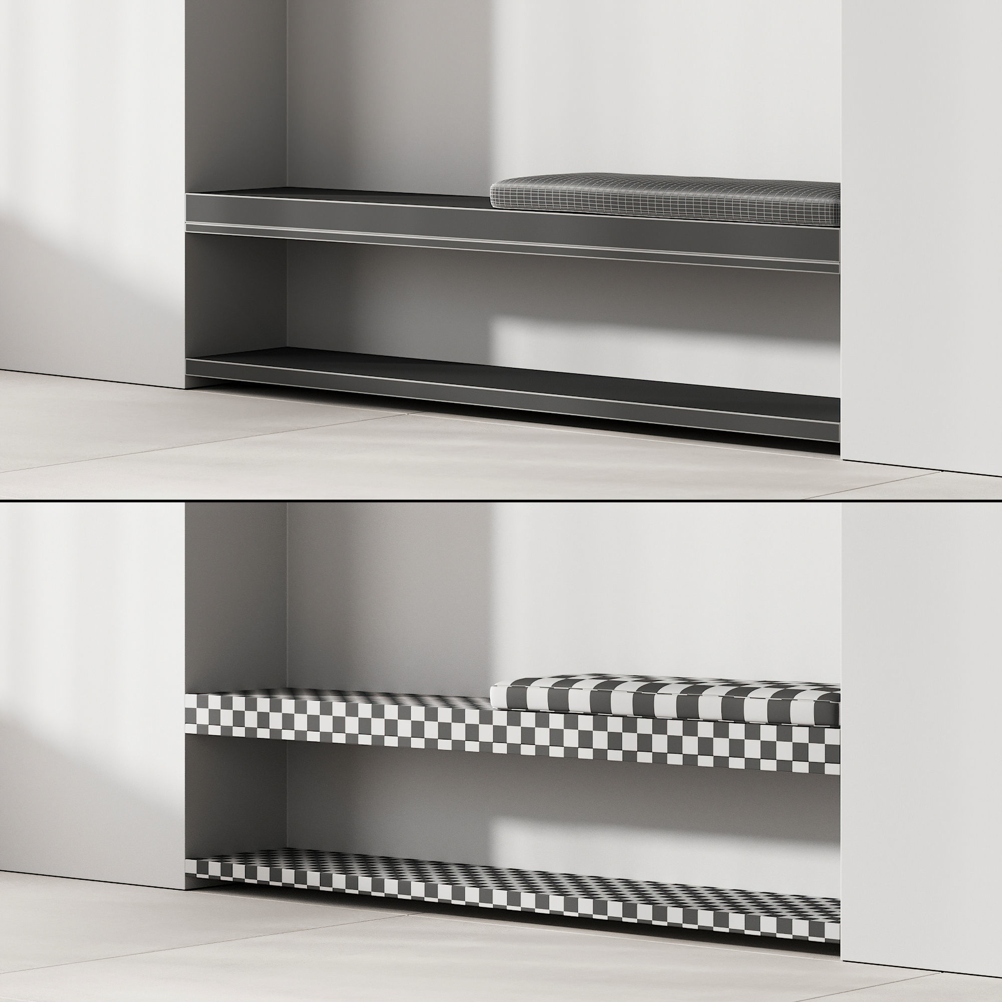 141 seating zone for hallway custom made 01 3D model_6