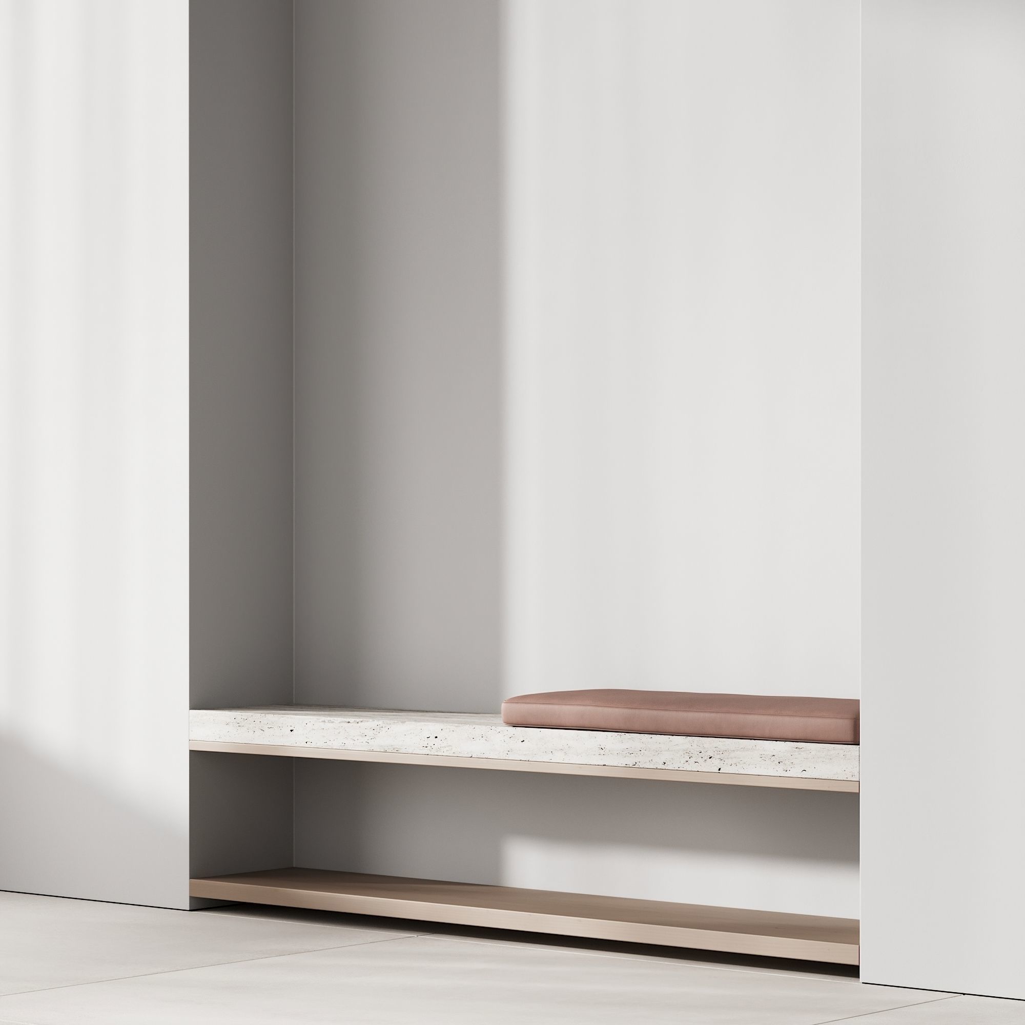 141 seating zone for hallway custom made 01 3D model_4