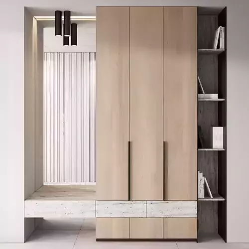 143 hallway zone 03 minimal wood japandi 02