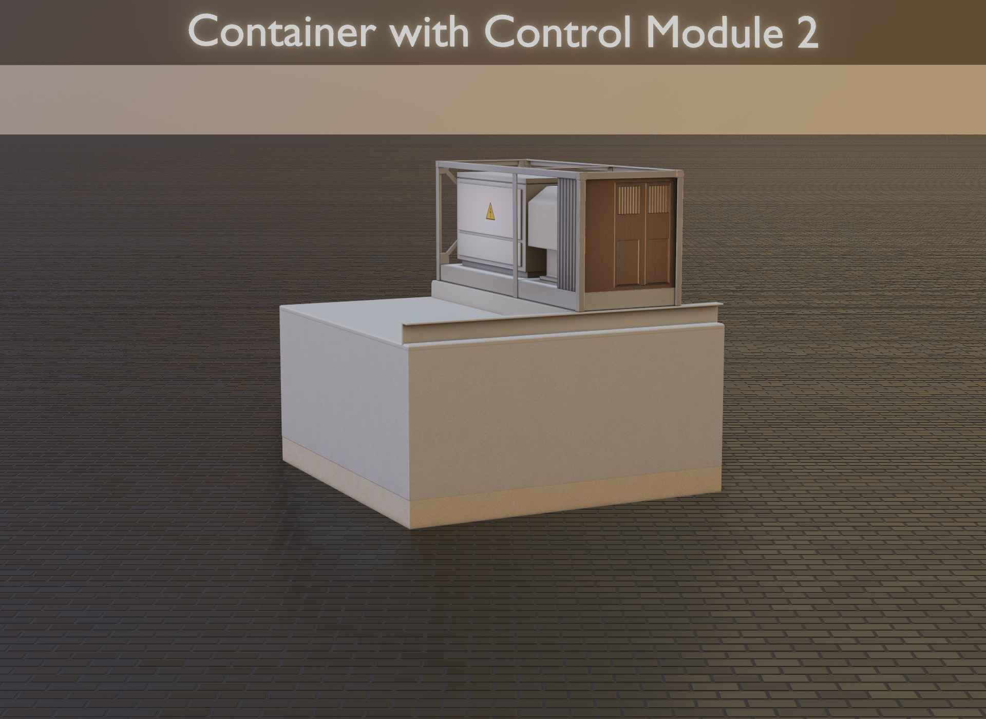 Power Storage Container with Control Module 2 Low-poly 3D model_20